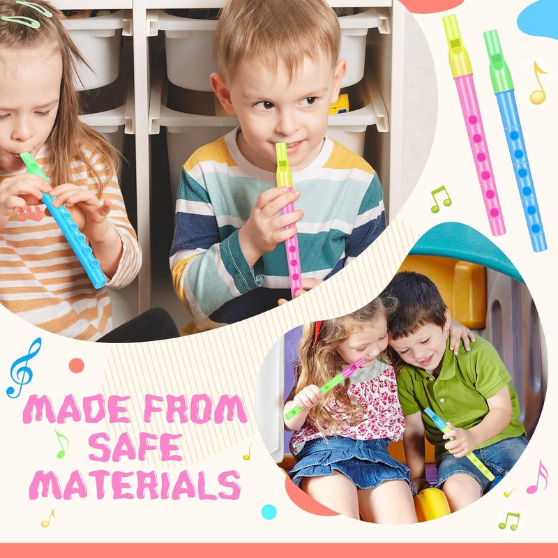 Lukmaa 200 Pcs 6.3 Inches Soprano Recorder Bulk 6 Hole Plastic Recorders for Kids Mixed Color Plastic Flute Musical Instruments Toy for Kid Party Favors Beginners Gifts School Performance - Image 5